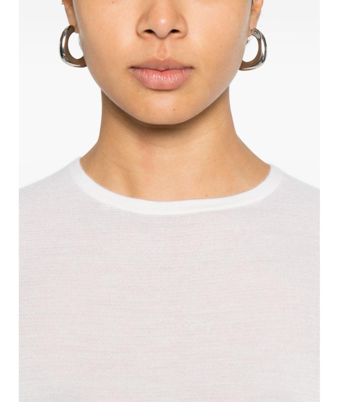 LISA YANG Белый кашемировый джемпер / свитер, фото 4