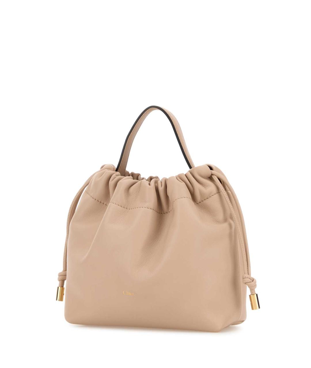 CHLOE Розовая кожаная сумка с короткими ручками, фото 2