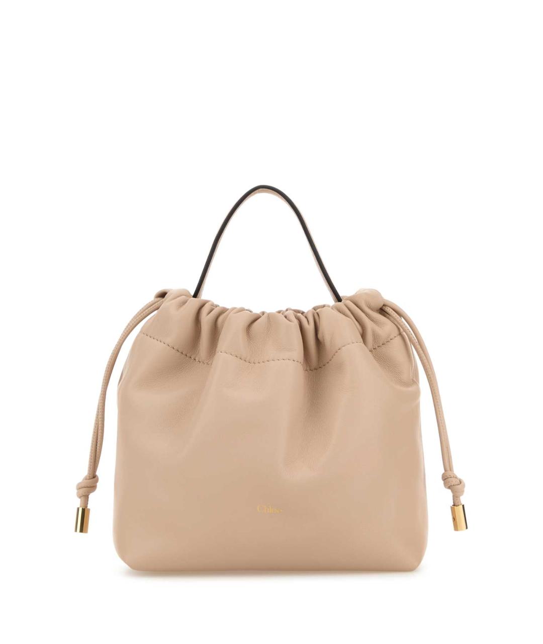 CHLOE Розовая кожаная сумка с короткими ручками, фото 1