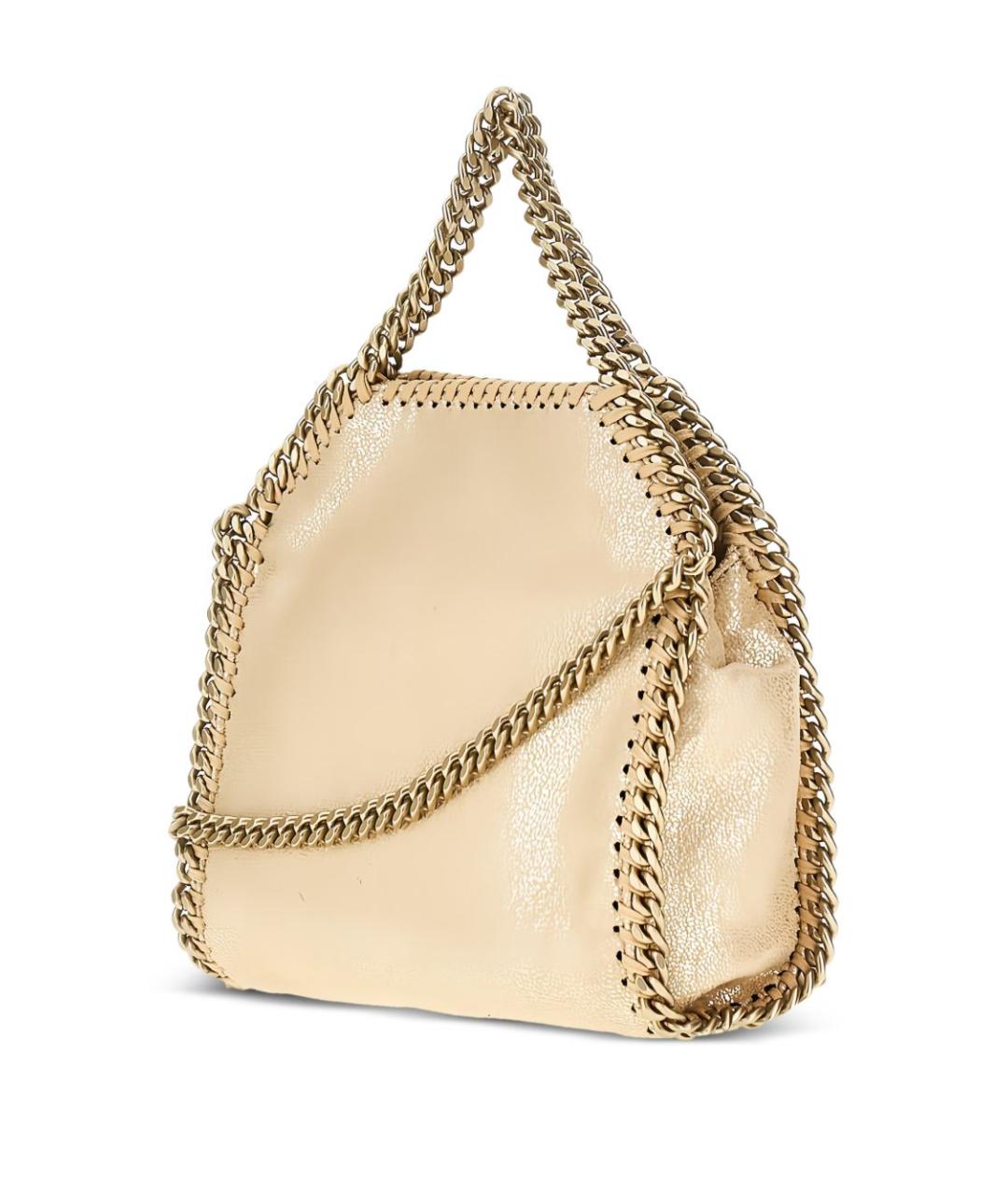 STELLA MCCARTNEY Золотая синтетическая сумка через плечо, фото 2