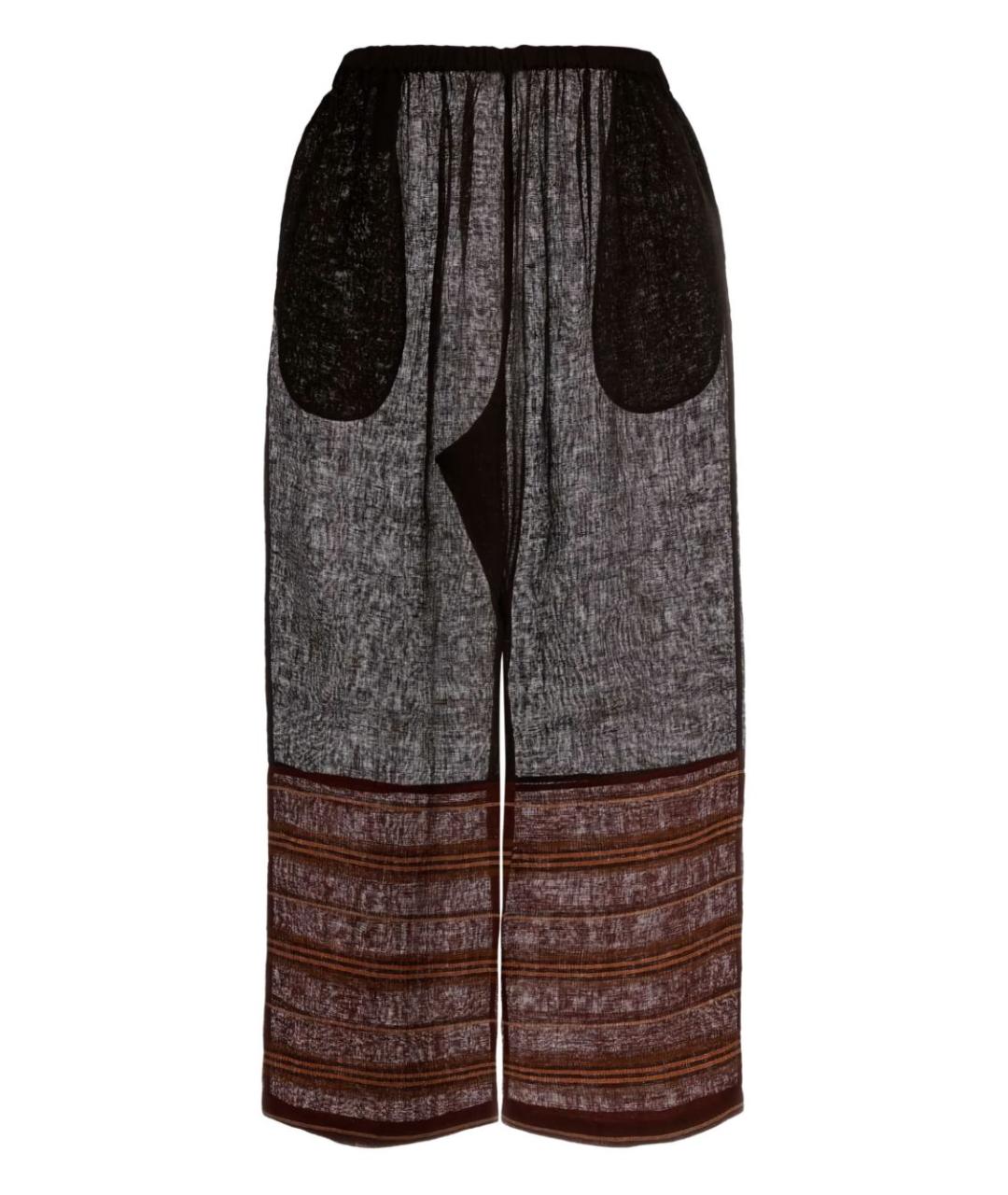 TORY BURCH Мульти льняные прямые брюки, фото 2