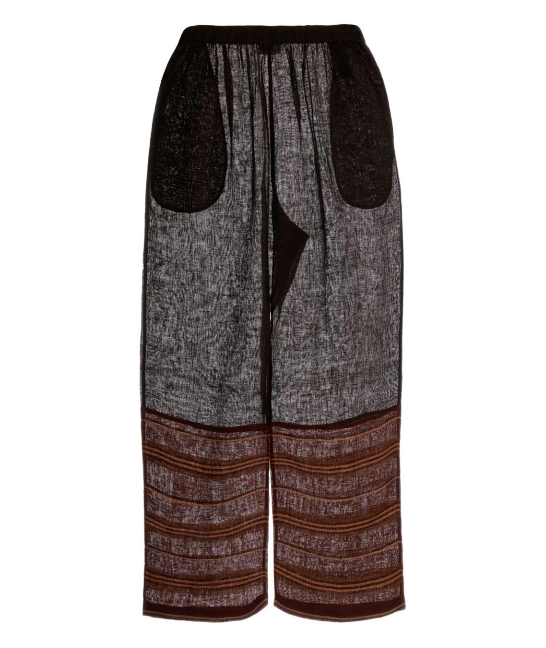 TORY BURCH Мульти льняные прямые брюки, фото 1