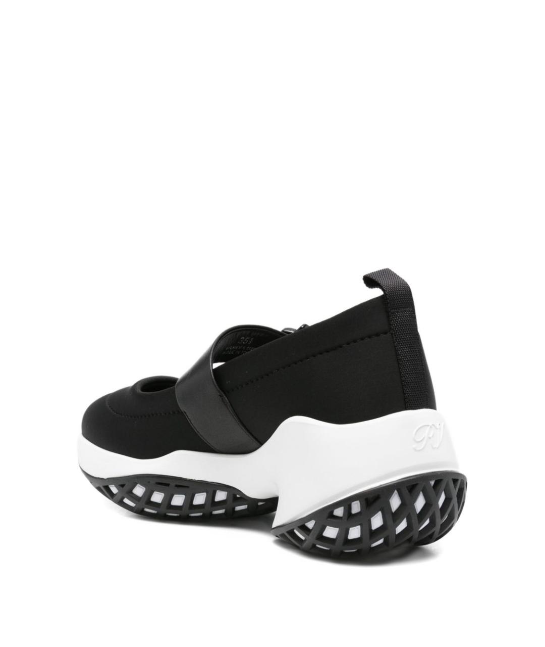 ROGER VIVIER Черные синтетические кроссовки, фото 2