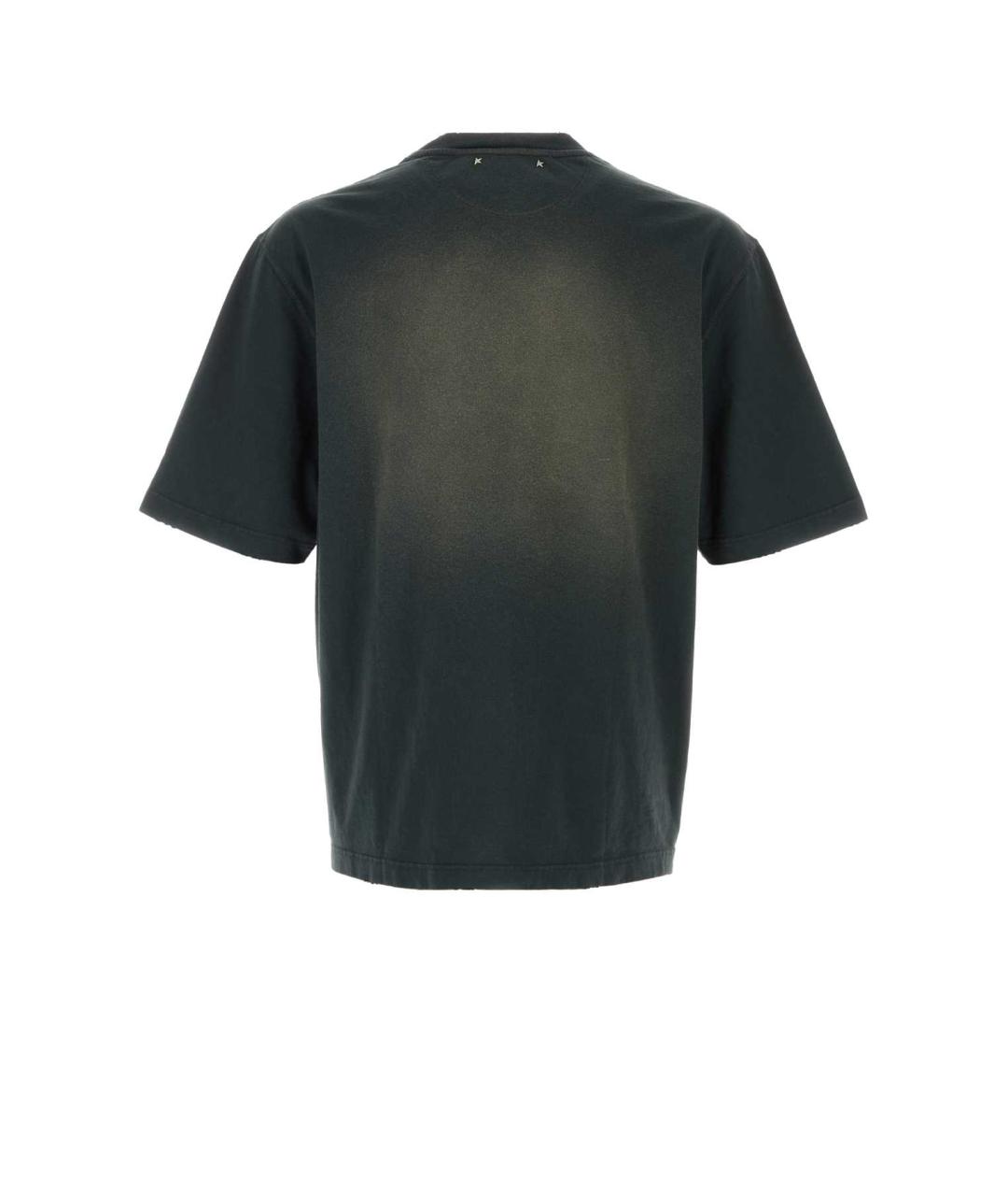 GOLDEN GOOSE DELUXE BRAND Серая хлопковая футболка, фото 2