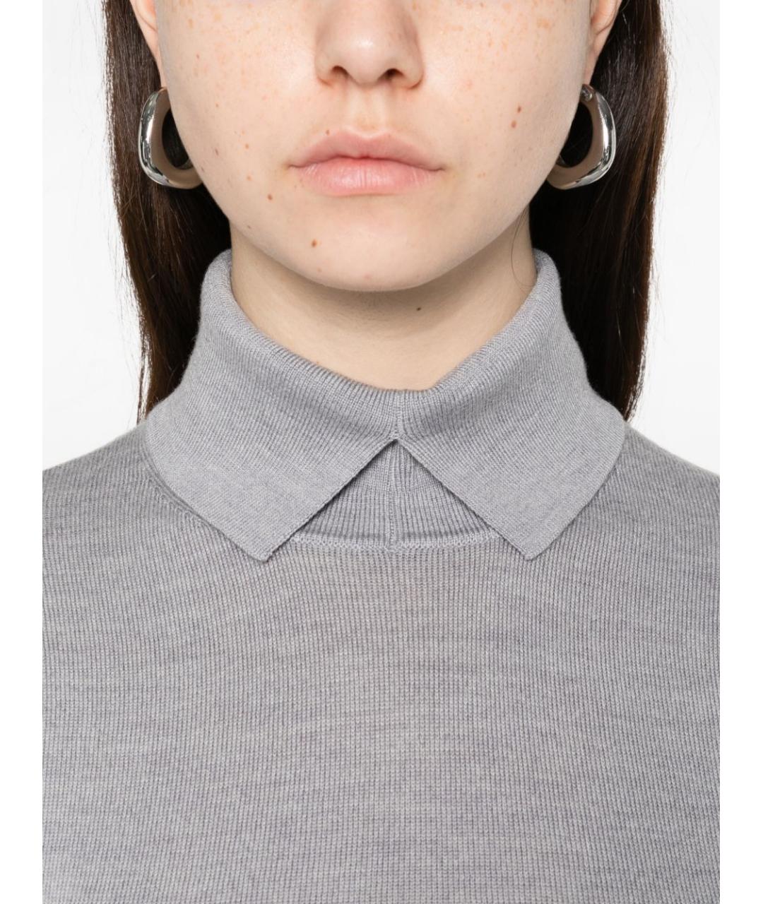 HERSKIND Серый шерстяной джемпер / свитер, фото 5