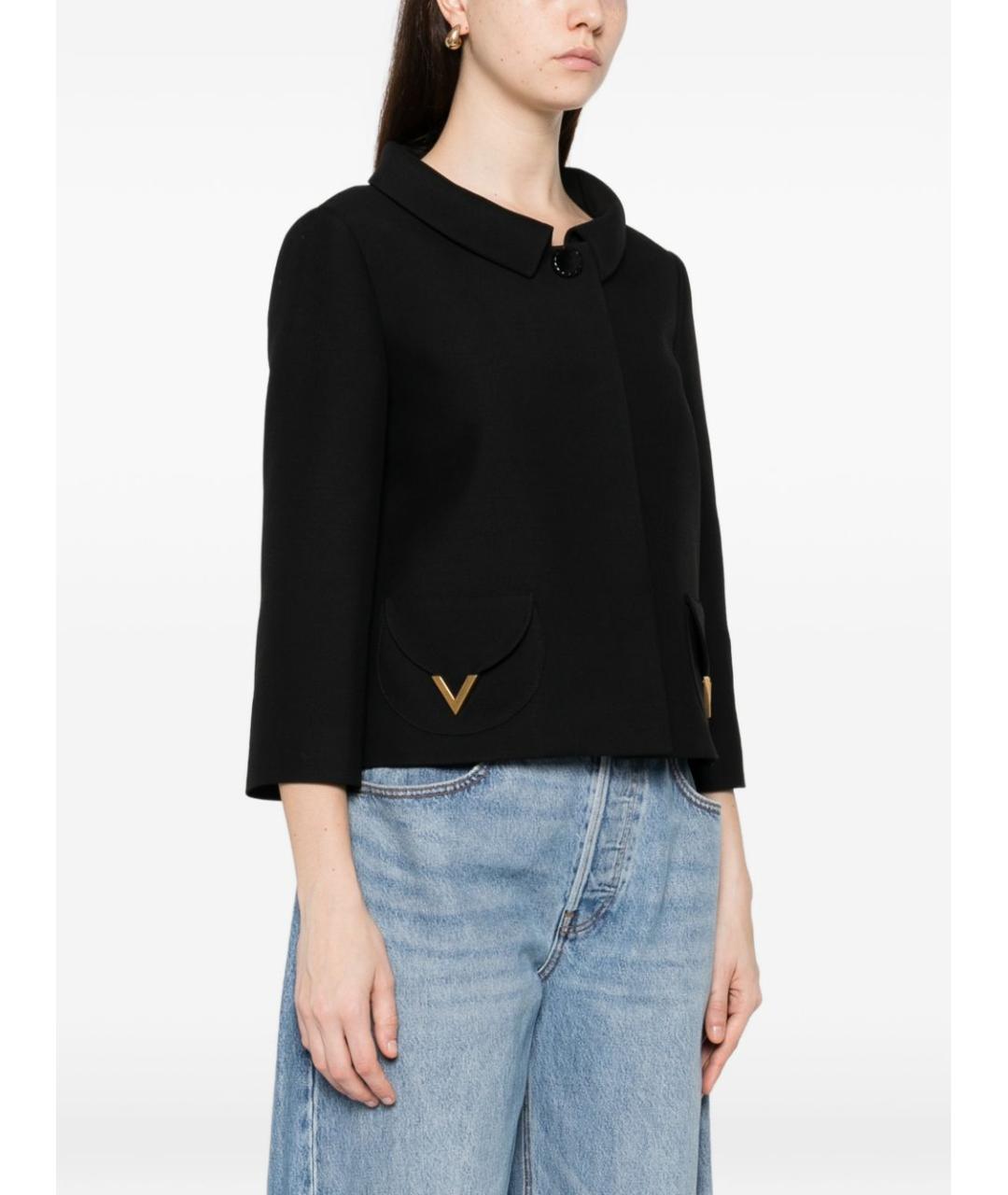 VALENTINO Черная шерстяная куртка, фото 3