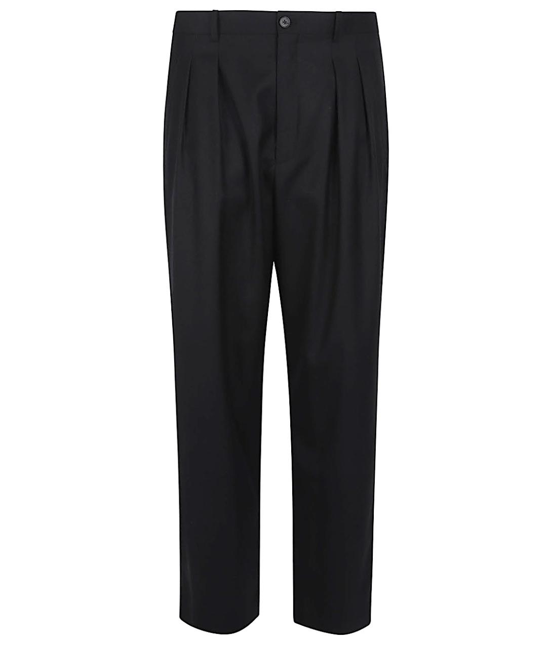 THE ROW Черные шерстяные повседневные брюки, фото 1