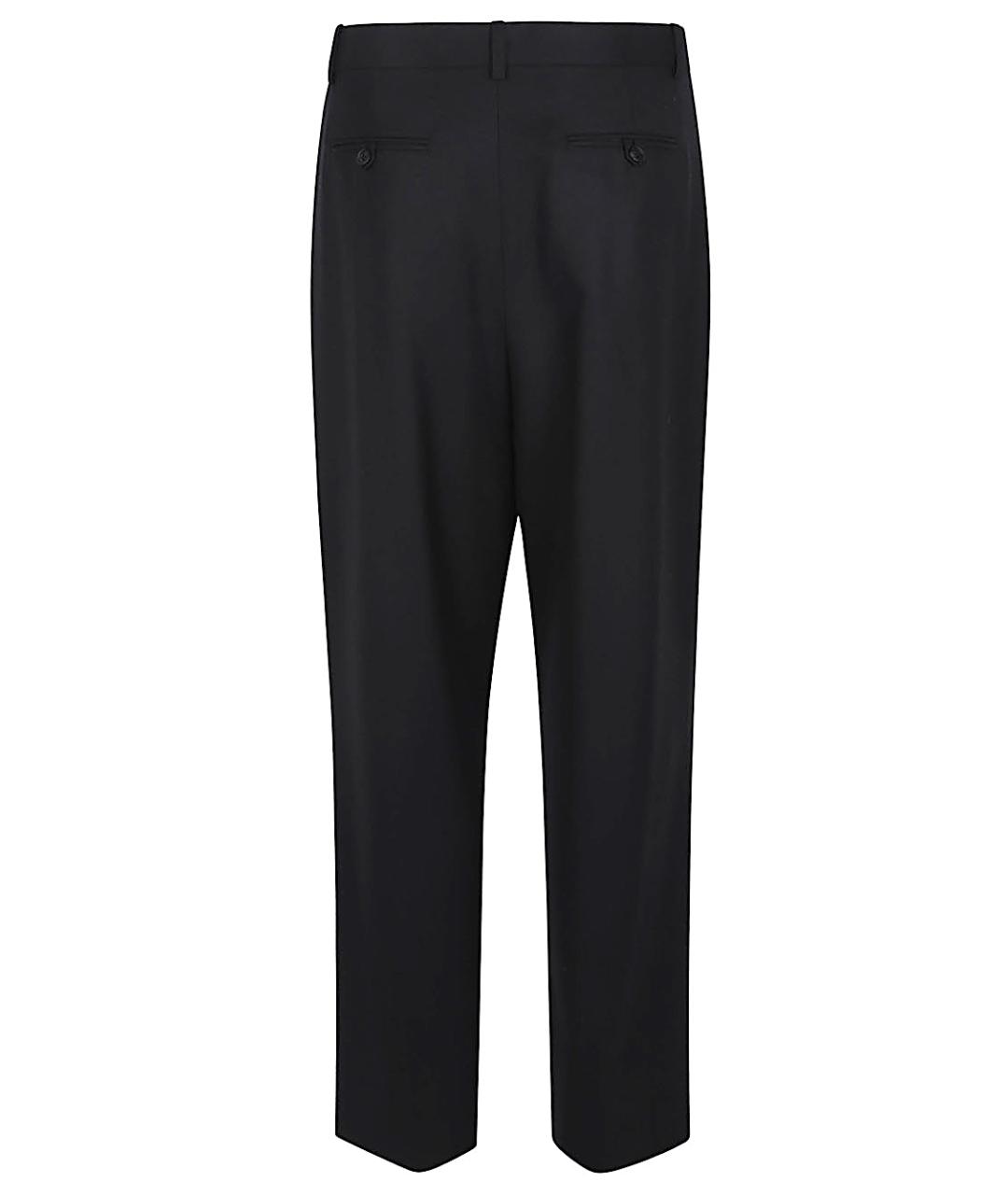 THE ROW Черные шерстяные повседневные брюки, фото 2