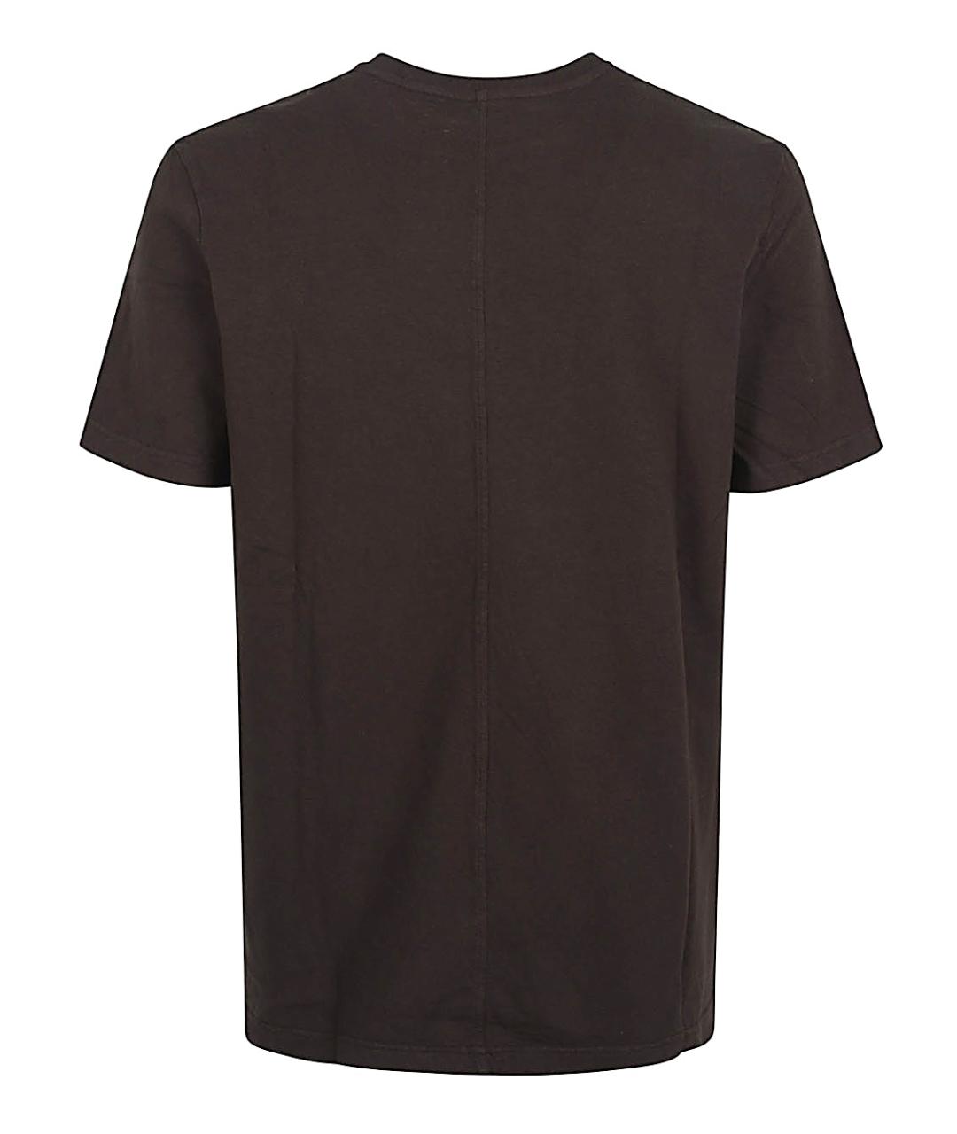 THE ROW Коричневая хлопковая футболка, фото 2