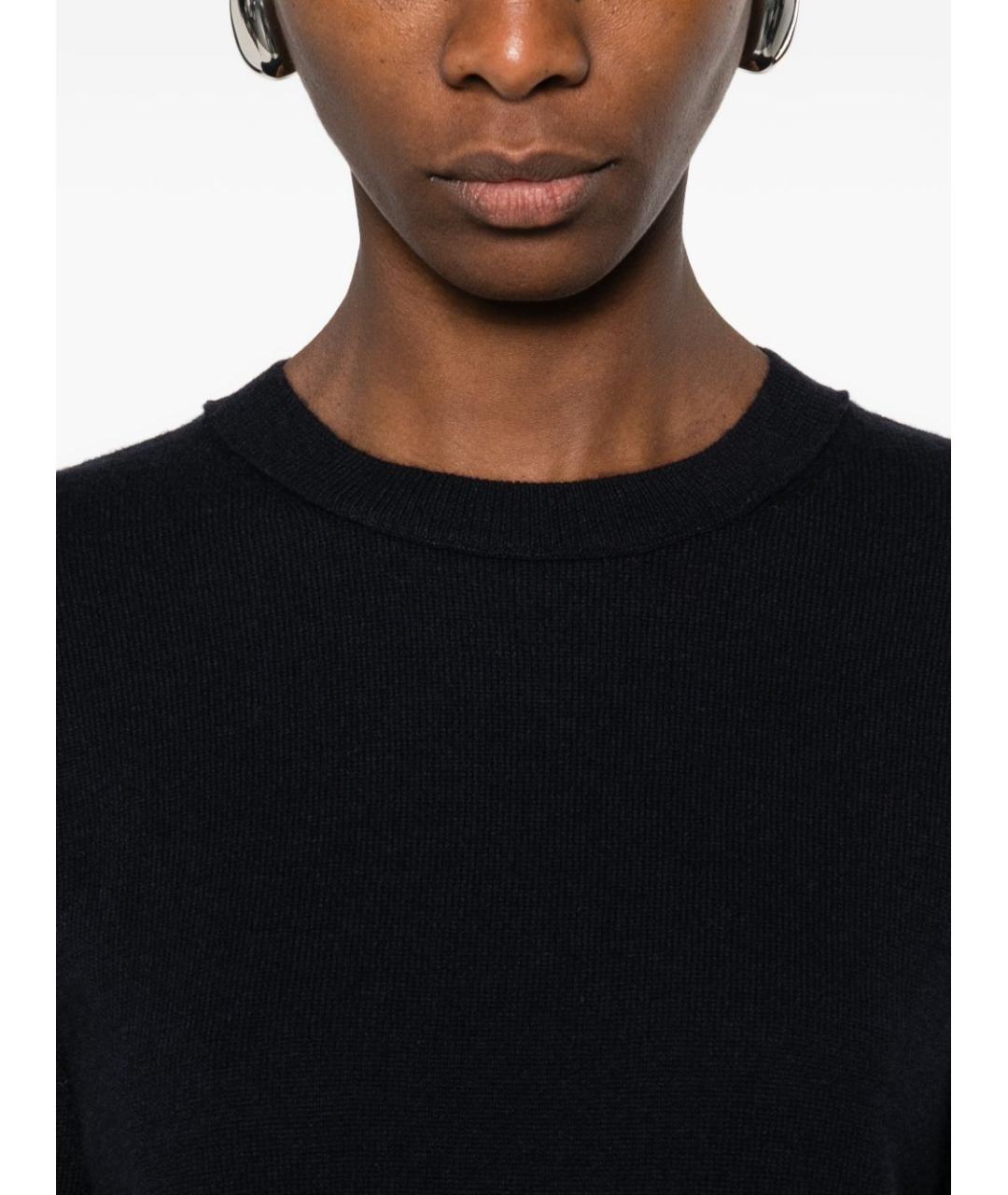LISA YANG Темно-синий кашемировый джемпер / свитер, фото 5