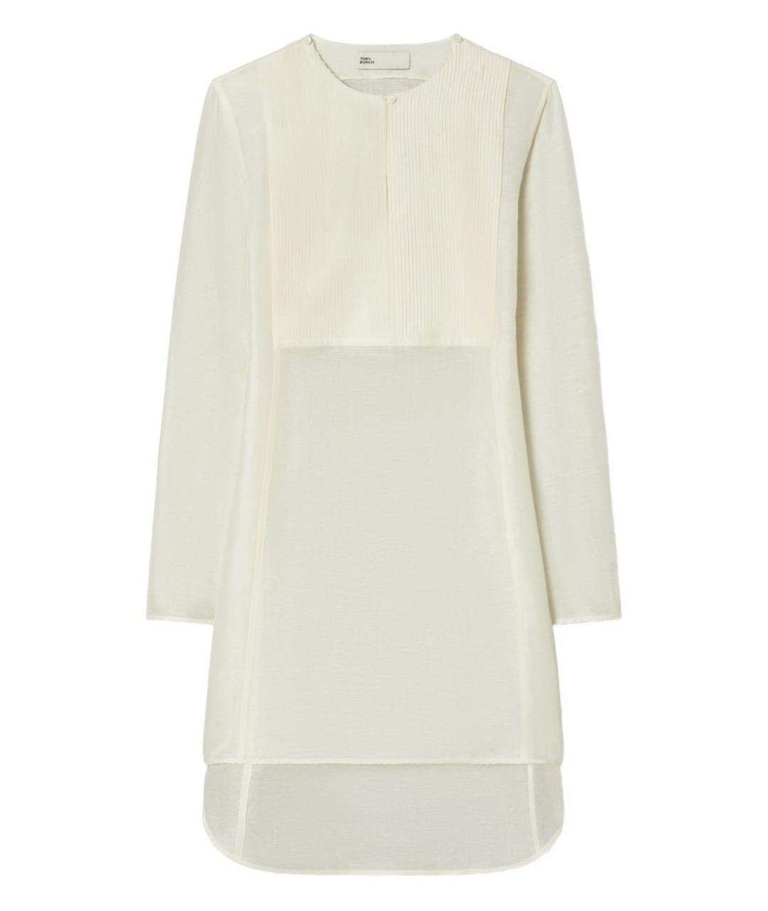 TORY BURCH Бежевое льняное платье, фото 1