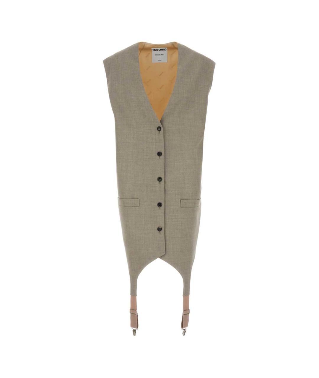 MOSCHINO Мульти шерстяной жилет, фото 1