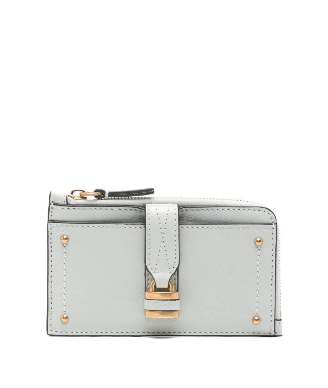 CHLOE Голубой кожаный кошелек, фото 1