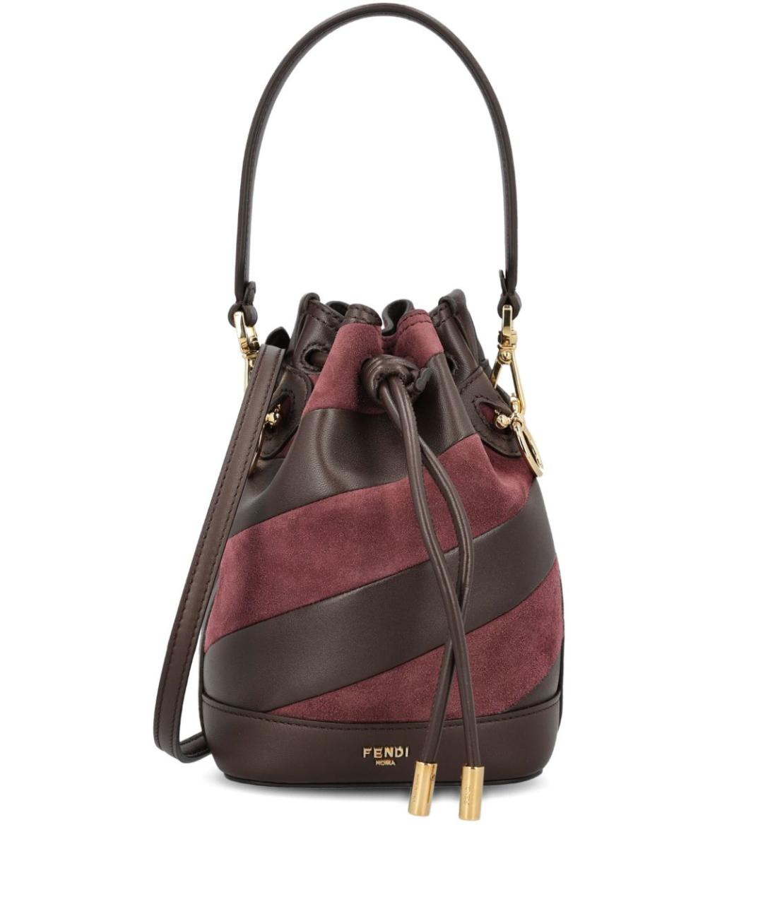 FENDI Коричневая сумка с короткими ручками, фото 1