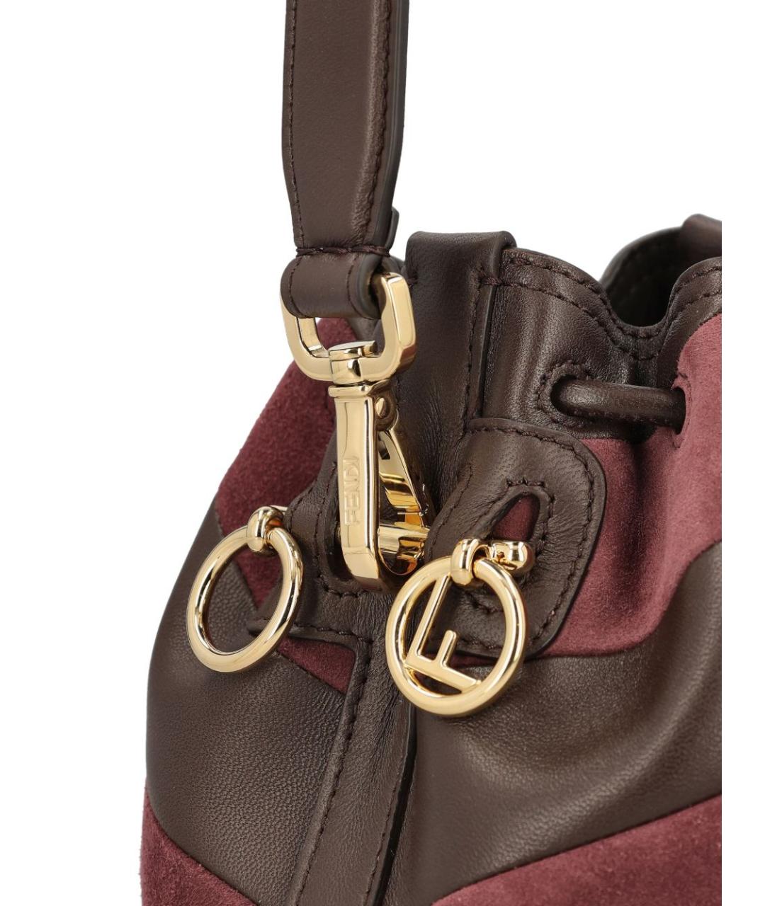 FENDI Коричневая сумка с короткими ручками, фото 3