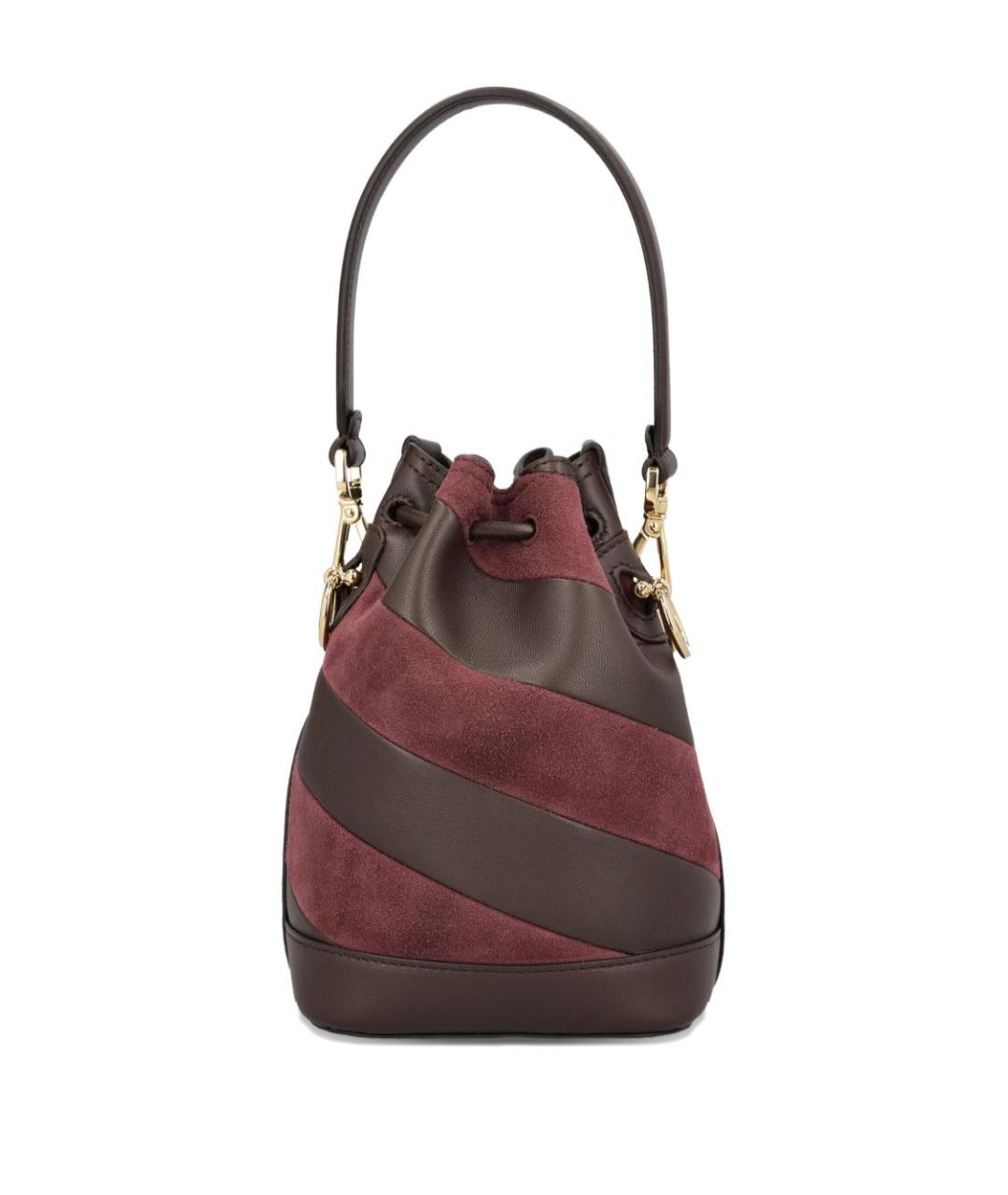 FENDI Коричневая сумка с короткими ручками, фото 2