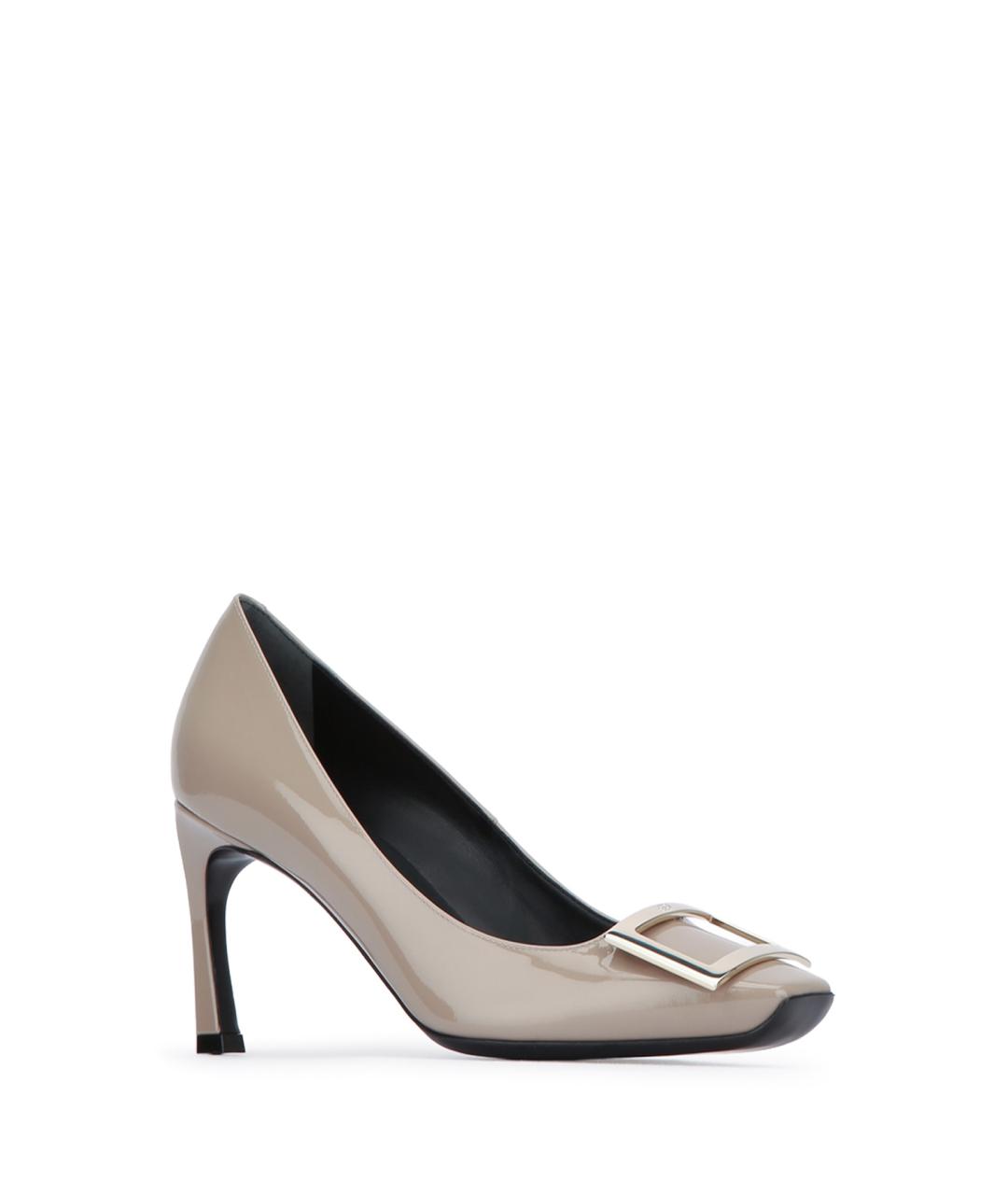 ROGER VIVIER Бежевые кожаные туфли, фото 2