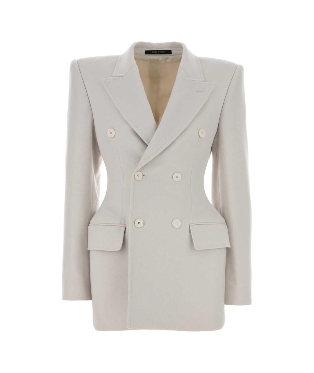 BALENCIAGA Белый кашемировый жакет/пиджак, фото 1