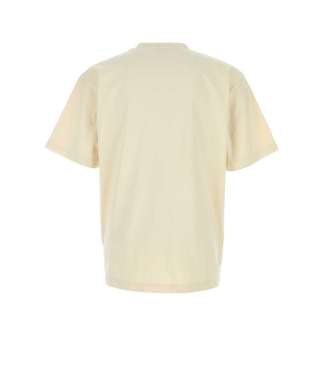 STONE ISLAND Желтая хлопковая футболка, фото 2