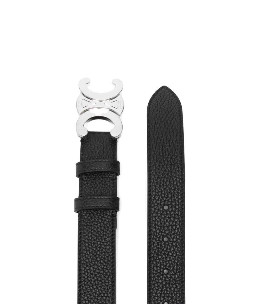 CELINE Черный кожаный ремень, фото 3