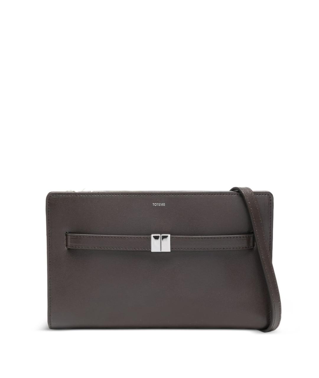 TOTEME Коричневая кожаная сумка через плечо, фото 1