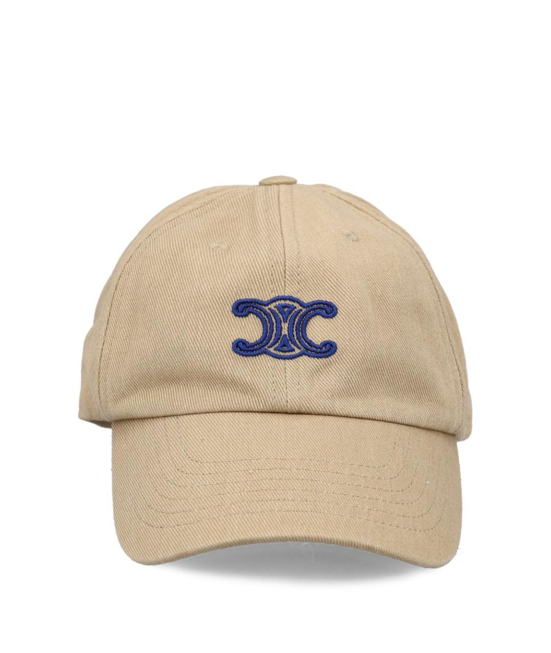 CELINE Бежевая хлопковая кепка, фото 1
