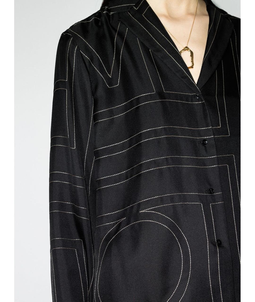 TOTEME Черная шелковая рубашка, фото 3