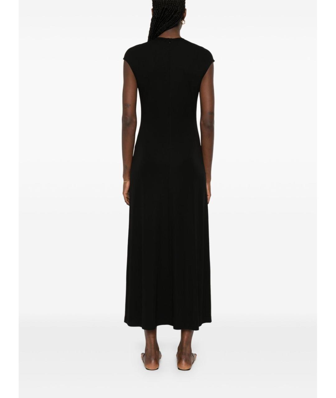 TOTEME Черное вискозное повседневное платье, фото 3