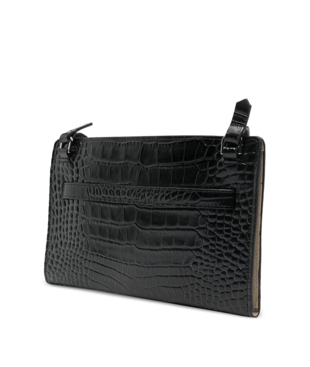 TOTEME Черная кожаная сумка через плечо, фото 4