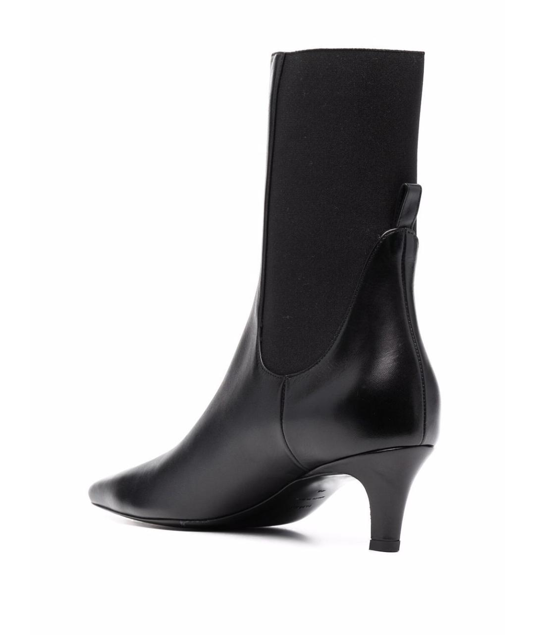 TOTEME Черные кожаные сапоги, фото 4