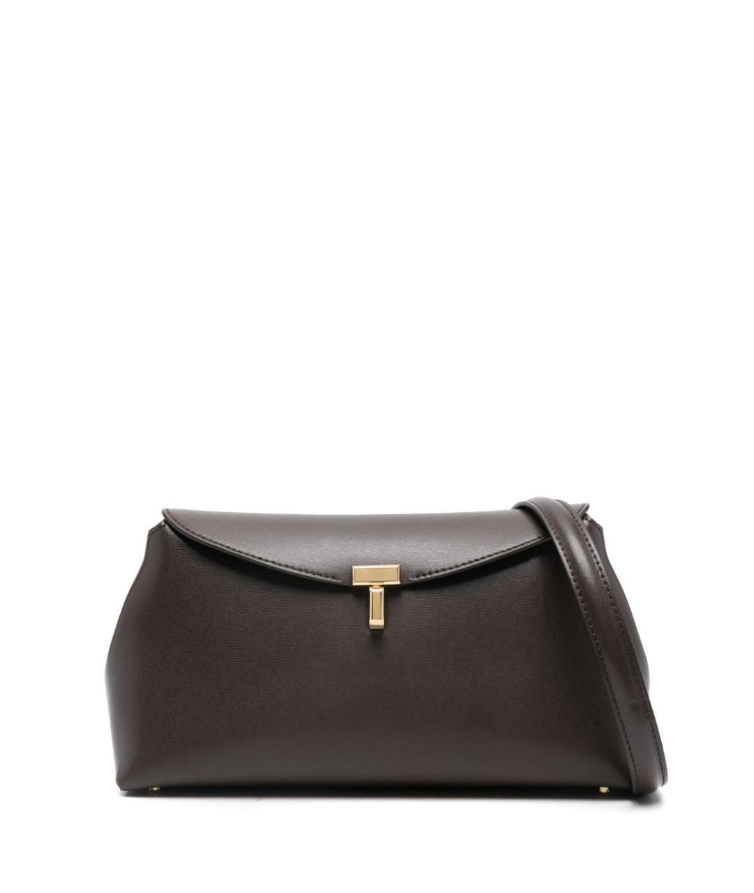 TOTEME Коричневая кожаная сумка через плечо, фото 1