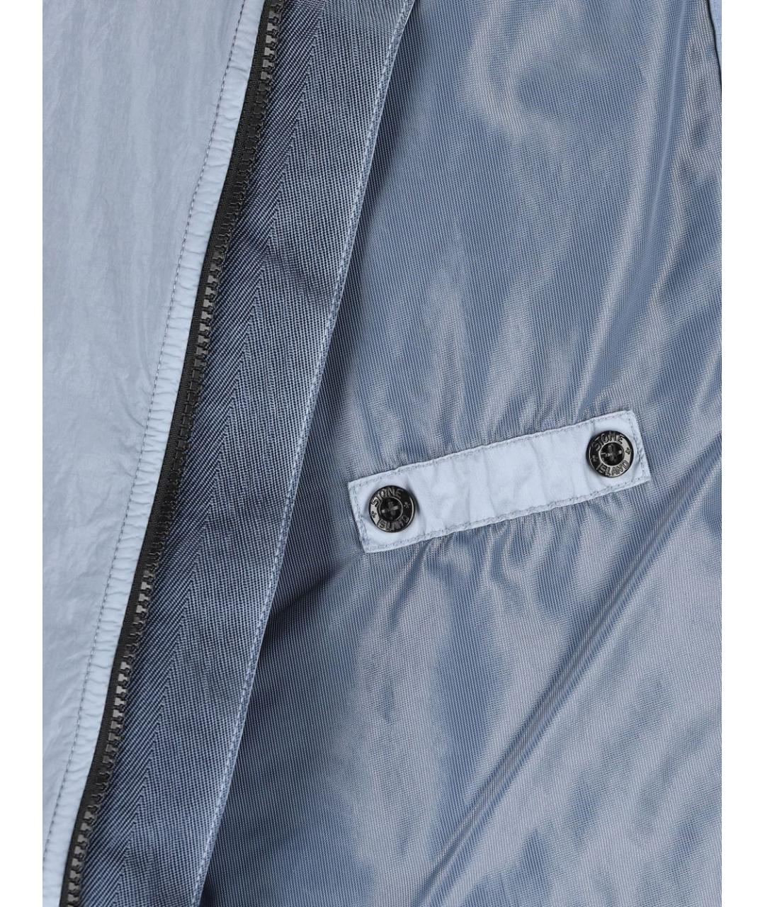 STONE ISLAND Голубая полиамидовая куртка, фото 3