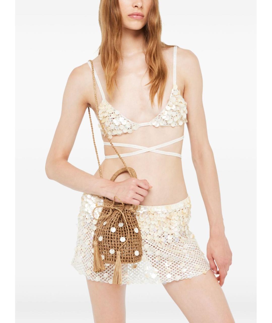 ALANUI Коричневая сумка с короткими ручками, фото 5