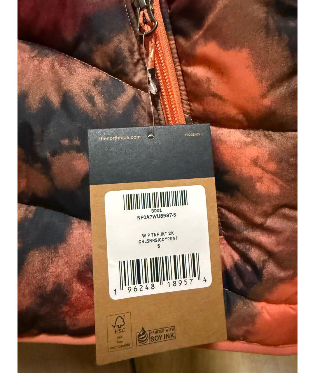 THE NORTH FACE Коралловая полиэстеровая куртка, фото 4