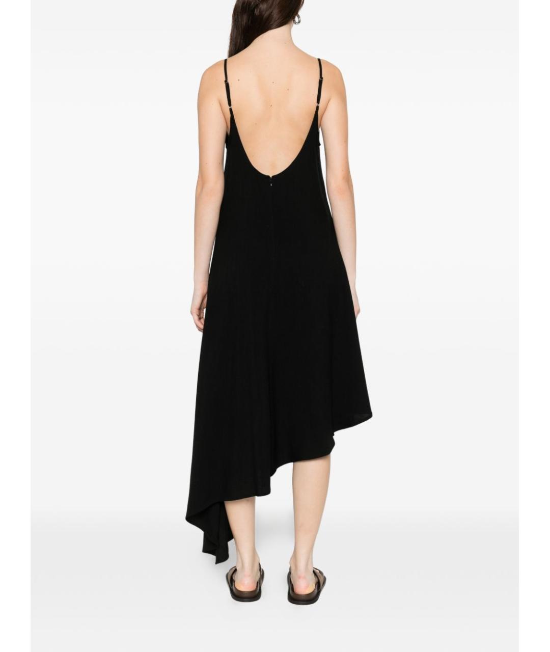 HERSKIND Черное ацетатное повседневное платье, фото 3