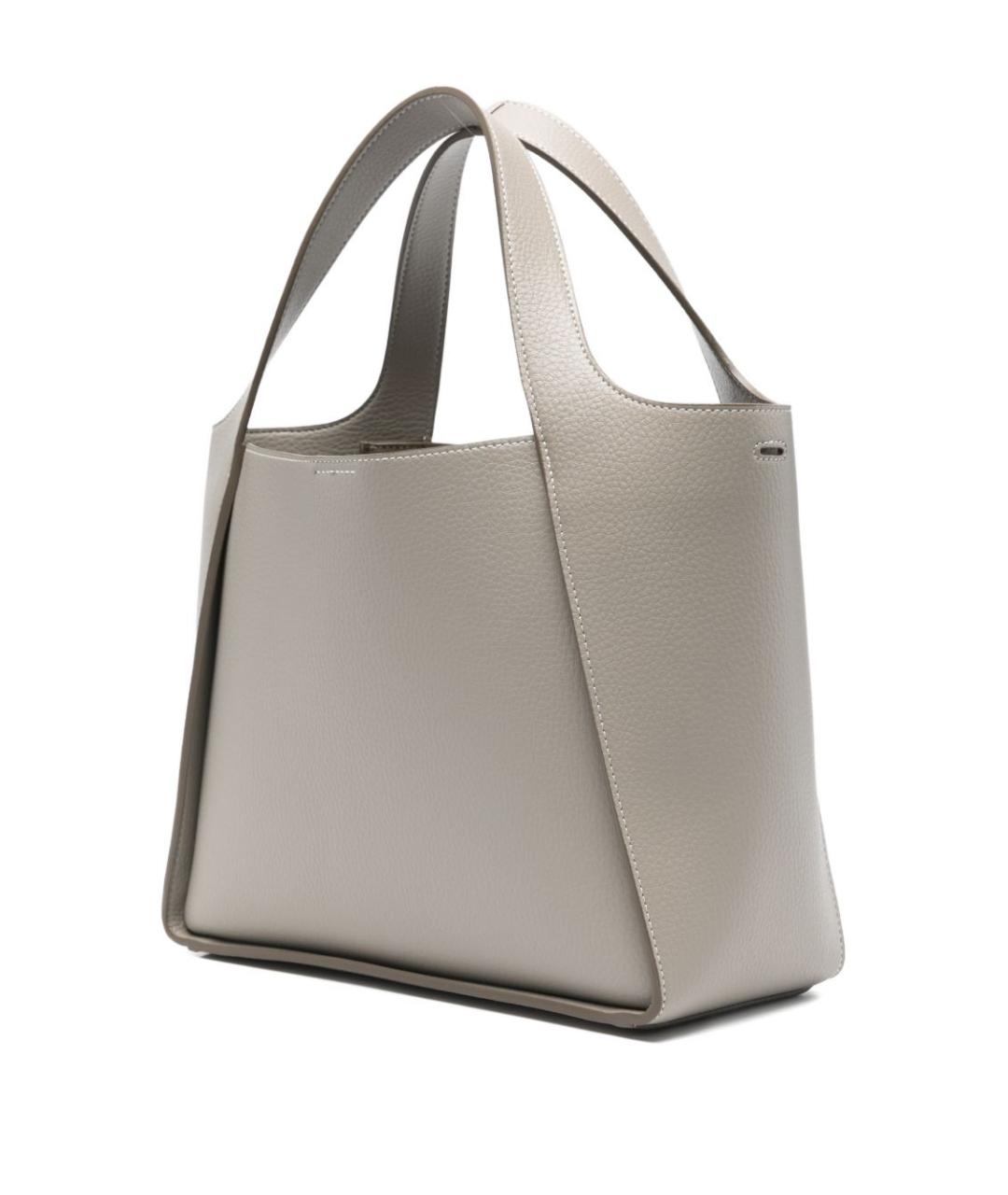 STELLA MCCARTNEY Серая синтетическая сумка тоут, фото 3