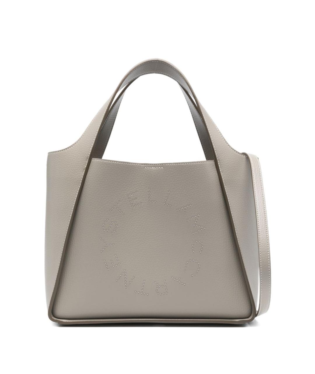 STELLA MCCARTNEY Серая синтетическая сумка тоут, фото 1