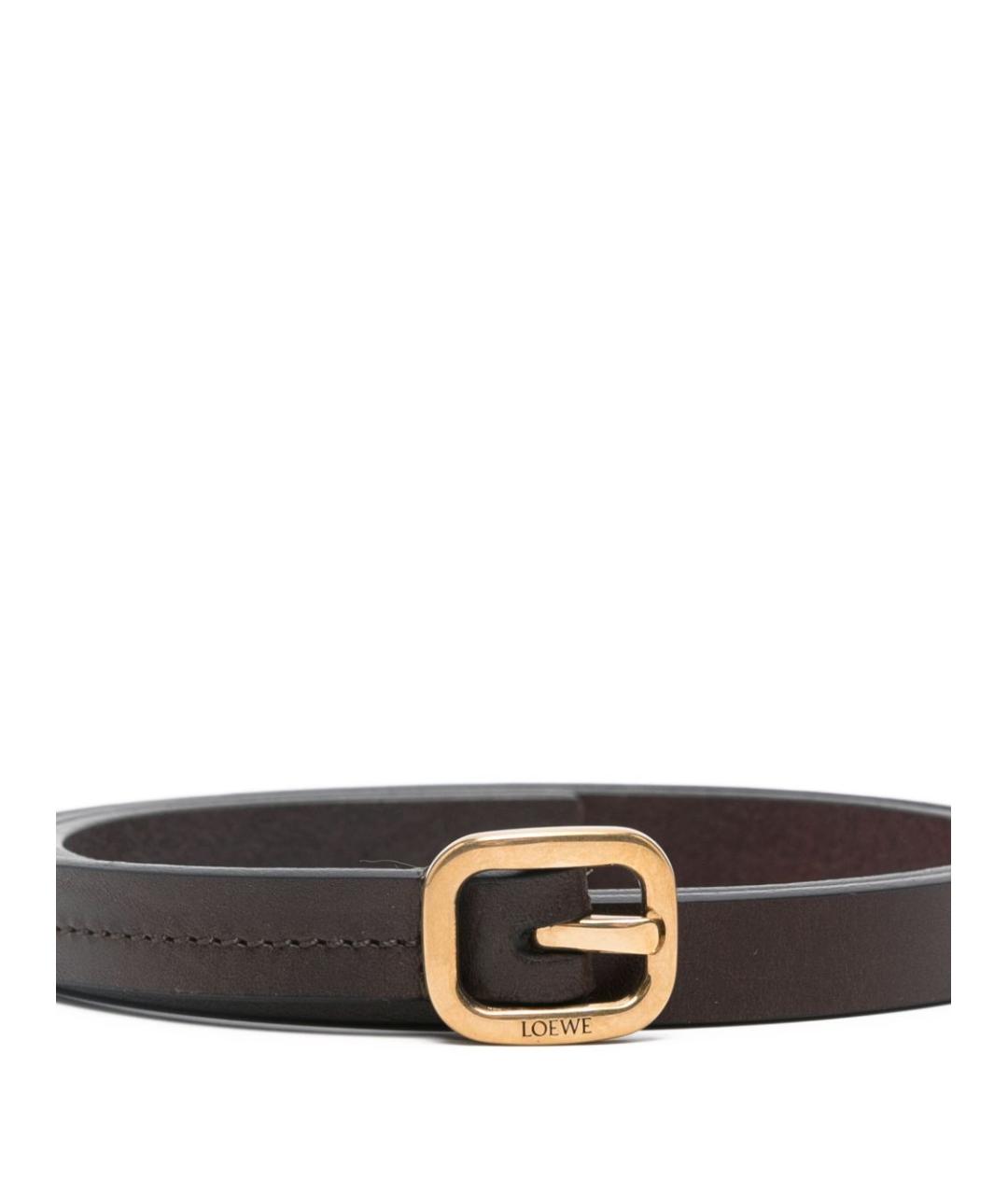 LOEWE Коричневый кожаный ремень, фото 2