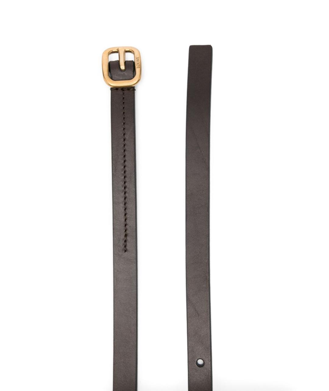 LOEWE Коричневый кожаный ремень, фото 3