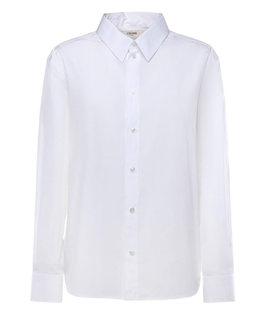 CELINE Белая хлопковая рубашка, фото 1