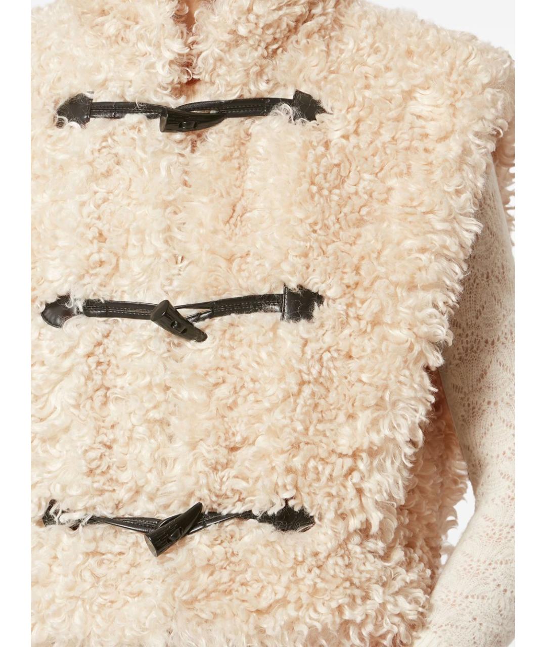 ISABEL MARANT ETOILE Бежевый полиэстеровый жилет, фото 5