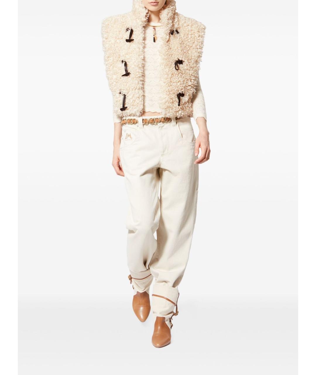 ISABEL MARANT ETOILE Бежевый полиэстеровый жилет, фото 4