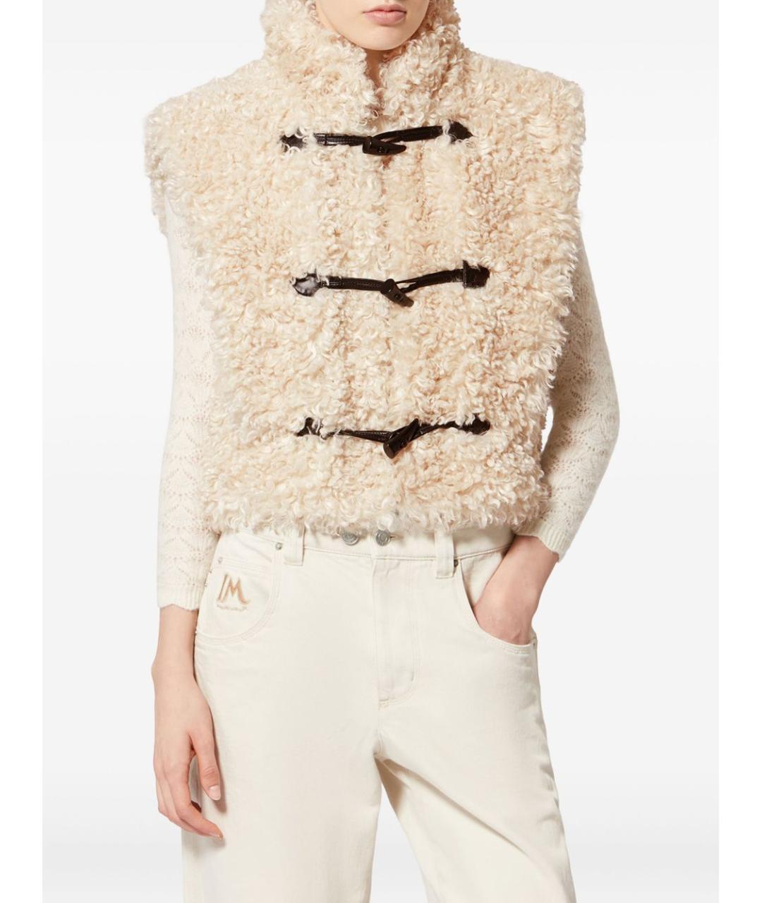 ISABEL MARANT ETOILE Бежевый полиэстеровый жилет, фото 3