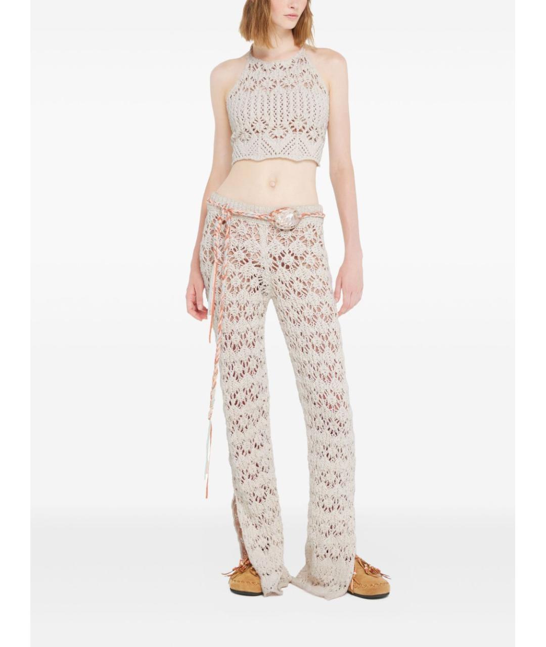 ALANUI Бежевая хлопковая майка, фото 2