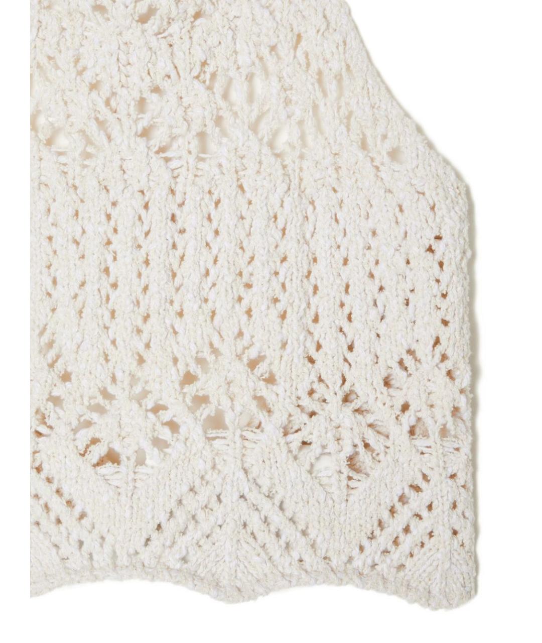 ALANUI Бежевая хлопковая майка, фото 5