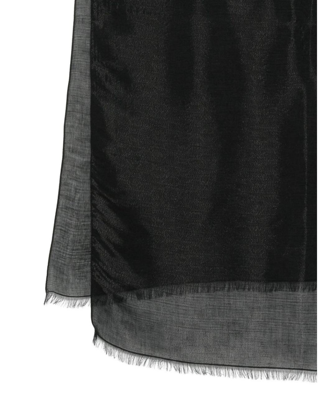 EMPORIO ARMANI Черный шарф, фото 3