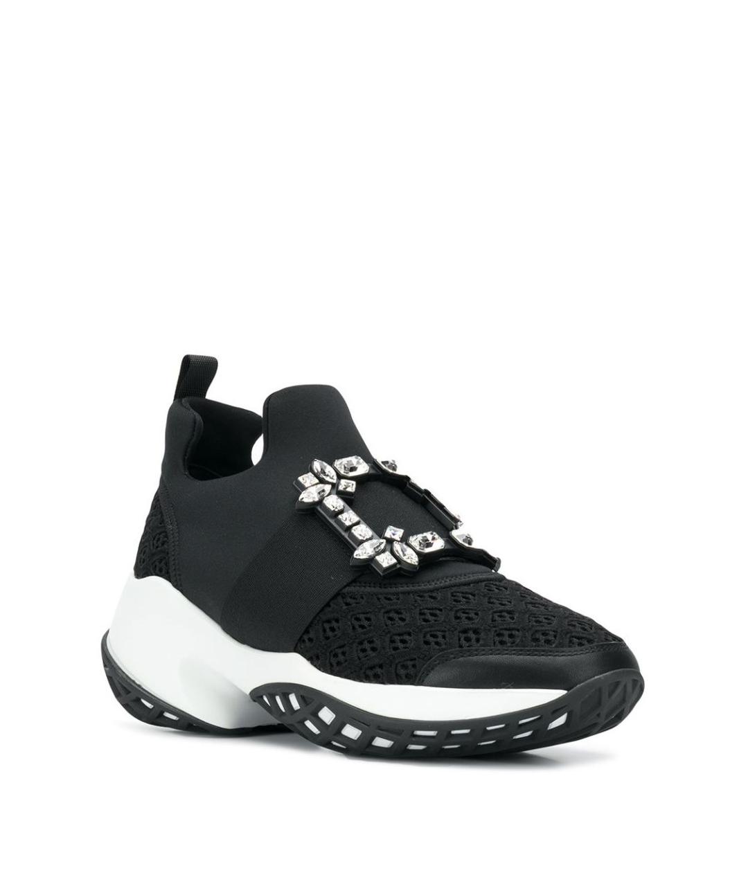 ROGER VIVIER Черные синтетические кроссовки, фото 2