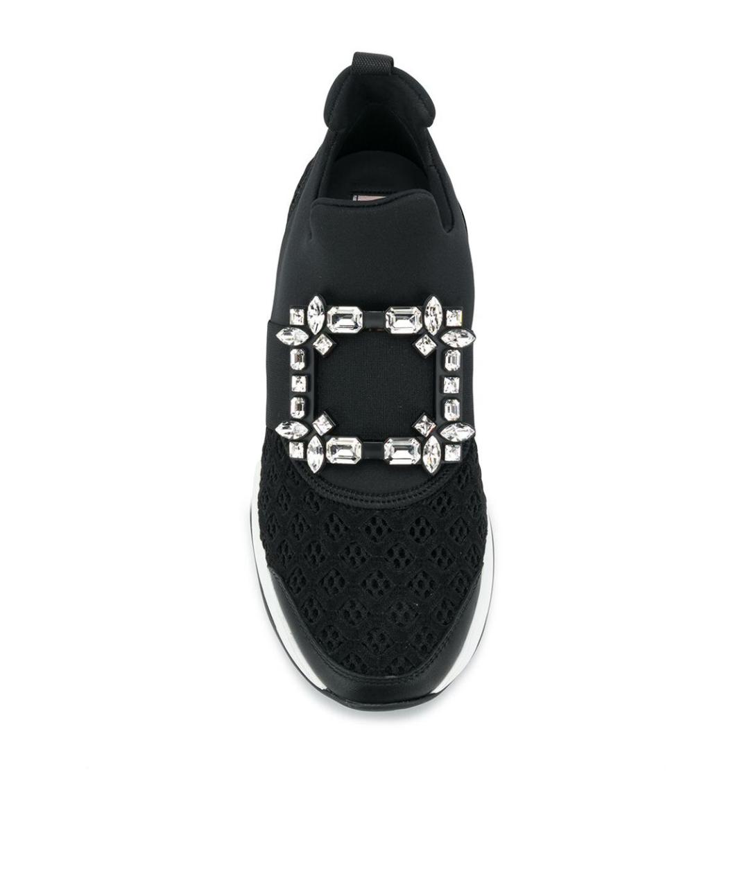 ROGER VIVIER Черные синтетические кроссовки, фото 4