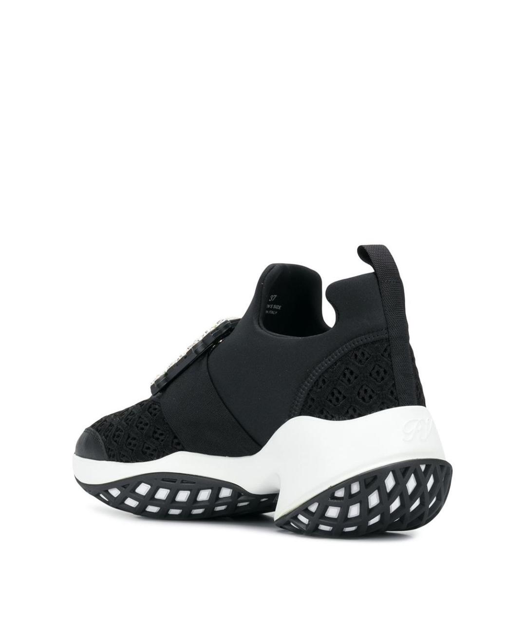 ROGER VIVIER Черные синтетические кроссовки, фото 3