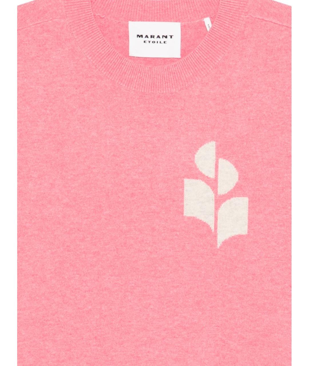 ISABEL MARANT ETOILE Розовый шерстяной джемпер / свитер, фото 3